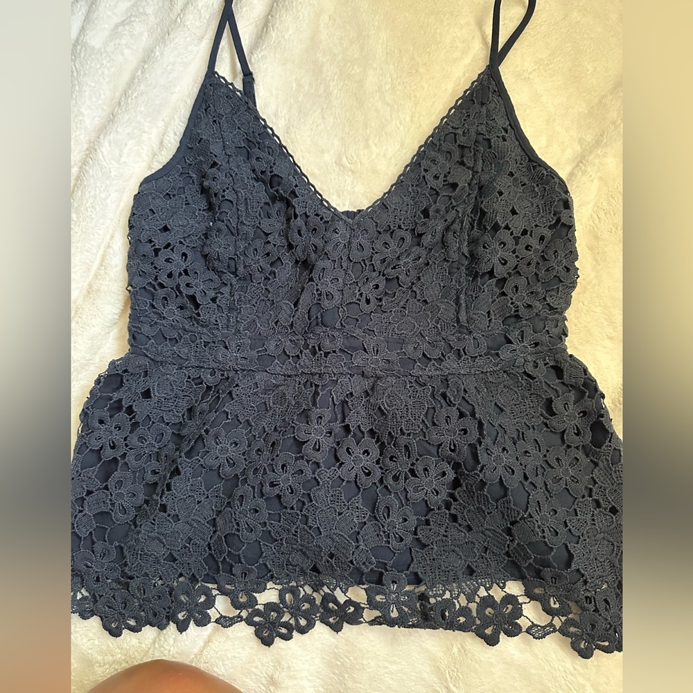 Navy Blue Blouse (S)